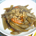 こばばば's cooksnap of when they made 牛蒡と蒟蒻のピリ辛炒め.