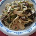 qtmonica's cooksnap of when they made ネギ塩焼うどん.