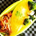 kebeibiko's cooksnap of when they made パパのお弁当♪～オムライス～.