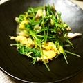 kebeibiko's cooksnap of when they made 豆苗とササミのふんわり卵炒め.