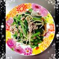 K0A9O0R8U♪'s cooksnap of when they made 小松菜と豚肉の冷製パスタ☆柚子胡椒味.