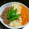 ROMEO　's cooksnap of when they made 基本の三色丼？！四色丼？！.