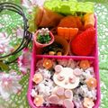 みうきー's cooksnap of when they made 簡単☆ピンクのパンダちゃん*キャラ弁.