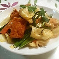 さるちゃｎ's cooksnap of when they made 厚揚げとにらとキャベツ炒め.