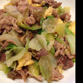 miya5☆'s cooksnap of when they made 簡単!!レタスと豚肉の炒め物.