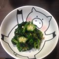 アイスは2コまで's cooksnap of when they made ♤オクラとほうれん草のお浸し♤.