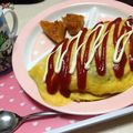 mickey1012's cooksnap of when they made 巻かないオムそばめし.