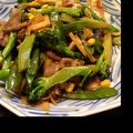 tuji24's cooksnap of when they made 春野菜（菜花・筍）と豚肉のオイスター炒め.