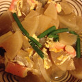 liarra's cooksnap of when they made 大根とかにかまの卵煮.