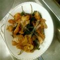 medias's cooksnap of when they made 鶏皮カリカリ！わかめ炒め.