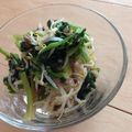 minch＊＊'s cooksnap of when they made ■糖質制限■もやしほうれん草簡単海苔あえ.
