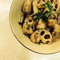 Milk60cc's cooksnap of when they made 鶏肉 蓮根 人参の煮物.