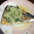 ヨール's cooksnap of when they made サバの塩焼き✿梅おくらみぞれのっけ.
