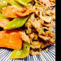 hakobetet's cooksnap of when they made お弁当にも❤豚バラ&隠元のごまマヨ炒め♬.