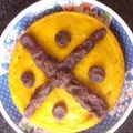 ななこ２２'s cooksnap of when they made 炊飯器でかぼちゃのホットケーキ.