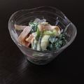 ポメちょん's cooksnap of when they made わけぎとハムのマヨ辛子あえ.