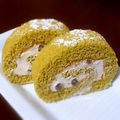 ∞mew∞'s cooksnap of when they made ★大麦若葉でロールケーキ★.