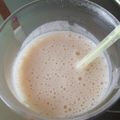 ママ知's cooksnap of when they made きなこバナナミルク.
