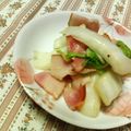 キョク's cooksnap of when they made ★お手軽編★白菜とベーコンのバター醤油.