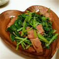 あち子♪'s cooksnap of when they made 簡単10分★大根葉とベーコン炒め.