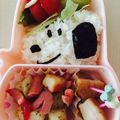 ぴなちゃんまま's cooksnap of when they made スヌーピー 簡単海苔キャラ弁.
