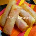 ガセリさ's cooksnap of when they made 子ども大好き～②！ハムしそチーズ春巻き.