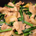 よこもす's cooksnap of when they made 豚ばら肉とニラの中華炒め.