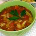 苺＊kitchen♡'s cooksnap of when they made セロリとバジルと鶏肉のトマトスープ.