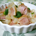 sumirenore's cooksnap of when they made かぶとベーコンの、ころころ炒め.
