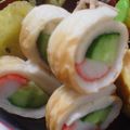 amanusa's cooksnap of when they made ✤お弁当に♪きゅうカニのちくわ巻き✤.