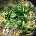 ＊トイ＊'s cooksnap of when they made 食感がおいしい！春菊とえのきの卵とじ.