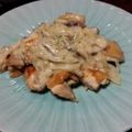 saruk1's cooksnap of when they made 豚ロースステーキきのこのクリームソース.