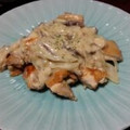 saruk1's cooksnap of when they made 豚ロースステーキきのこのクリームソース.