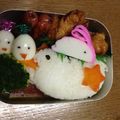 えっこちゃん☆'s cooksnap of when they made にわとりとひよこの親子弁当☆(キャラ弁).