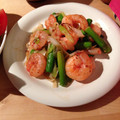 Tomomims's cooksnap of when they made 簡単☆アスパラとエビの炒め物.