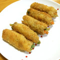 sirokuro's cooksnap of when they made ピーマンと人参と椎茸の豚肉野菜巻き.