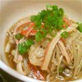 ♪＊ゆいこ＊♪'s cooksnap of when they made ★エノキ＆かにかま★ほんのり山葵風味.