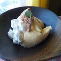 NAGANO久留米's cooksnap of when they made 水切りヨーグルトとアイスのデザート.