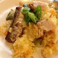 シングルアイシャドウ's cooksnap of when they made アサリ缶とオイルサーディンのパエリア ♪.