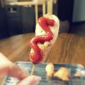 yu24kilala's cooksnap of when they made アメリカンドッグ.