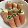 ひとみぬな's cooksnap of when they made 生ハム・大葉・チーズくるくる巻き.