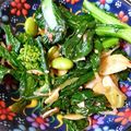 さくさくキッチン's cooksnap of when they made 菜の花とこんにゃくの韓国風サラダ。.