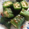 ４番目's cooksnap of when they made あっという間！オクラのキムチ味.