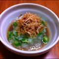 Pupinon's cooksnap of when they made オクラと大根おろしの麺つゆ和え.