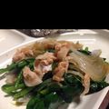 ゆーとかーのママ's cooksnap of when they made 鮭明太入りほうれん草ソテー.