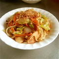 lila07's cooksnap of when they made めんつゆで簡単おいしい焼きうどん★.
