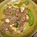 ES12's cooksnap of when they made 牛こまとピーマンのオイスターソース炒め.