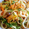 まいいま's cooksnap of when they made しめじとキムチの焼きうどん.