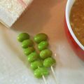 くーーーーちゃん's cooksnap of when they made お弁当に☆枝豆あおむしくん.