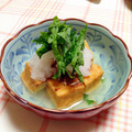 トシコのムスメ's cooksnap of when they made 煮るだけ簡単♥厚揚げの梅煮♥おろし添え.